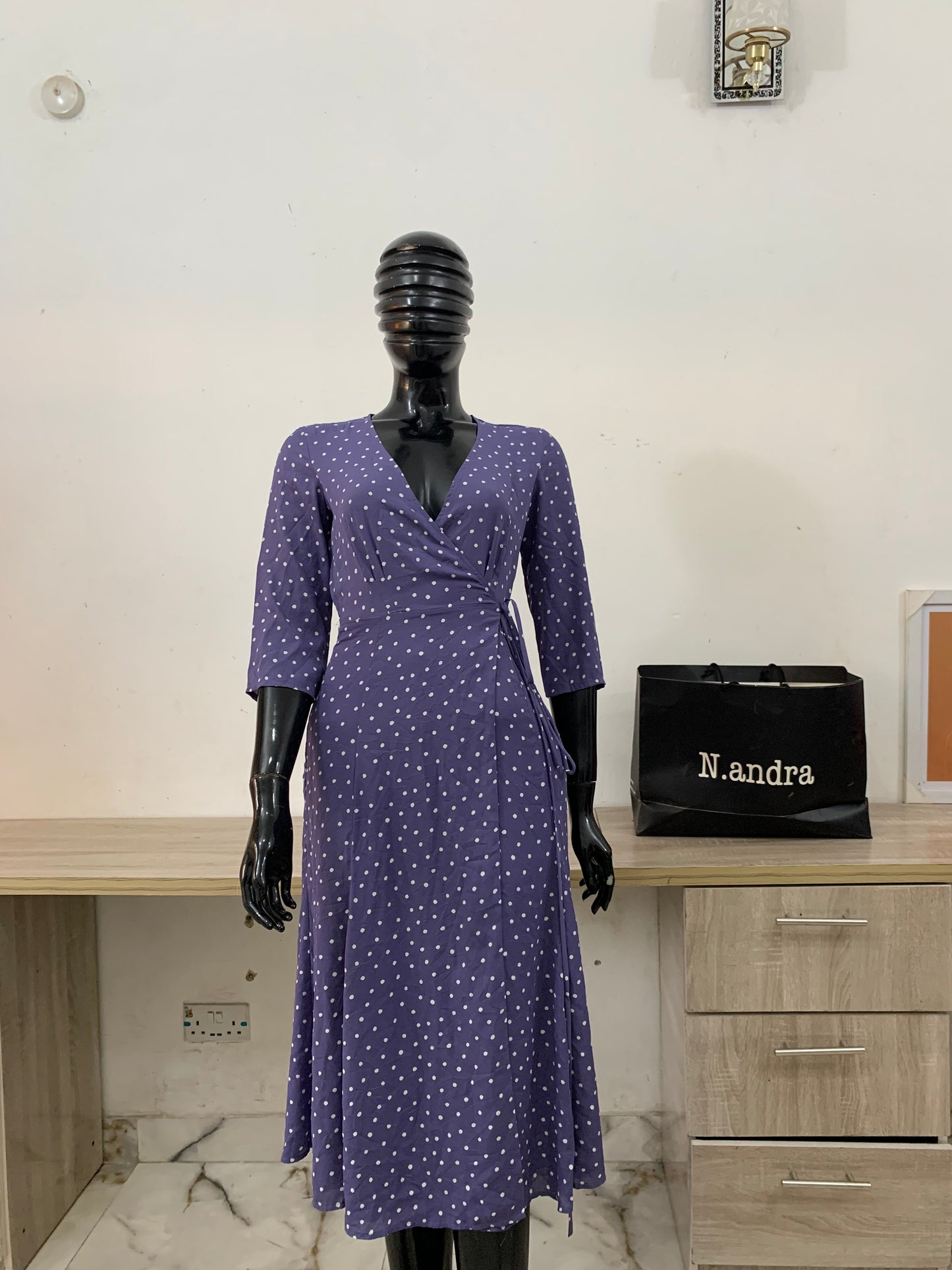 Polka dot Wrap Dress
