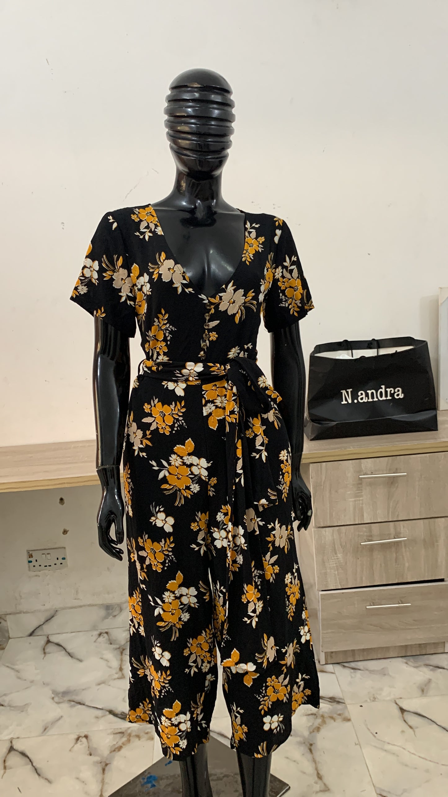 Belted Culotte jumpsuit