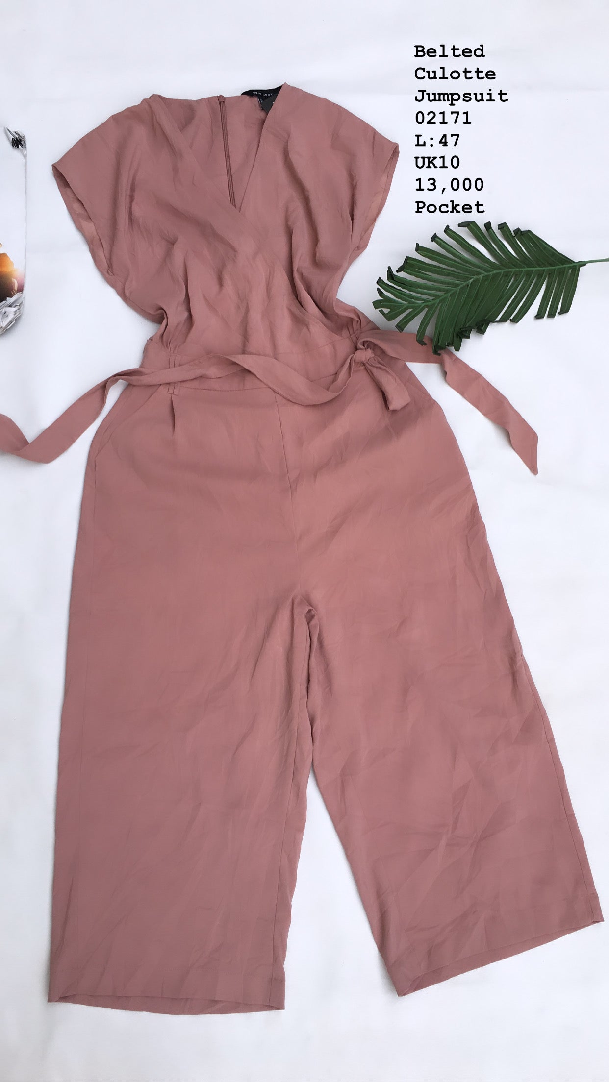 Belted Culotte jumpsuit