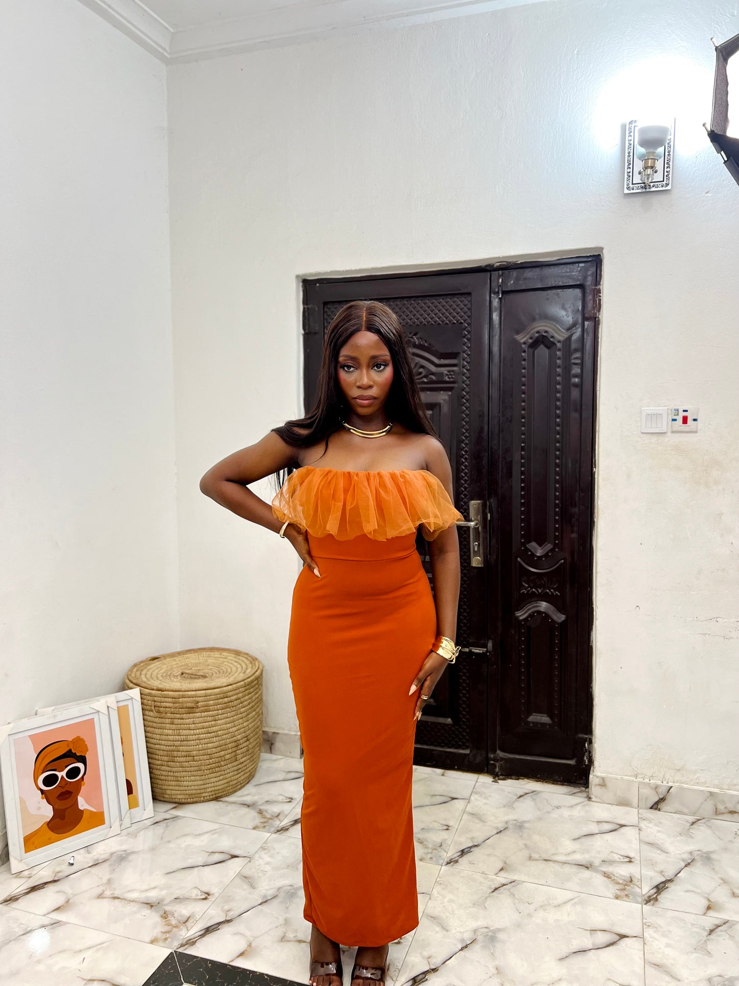 Ruby Dress - Burnt Orange