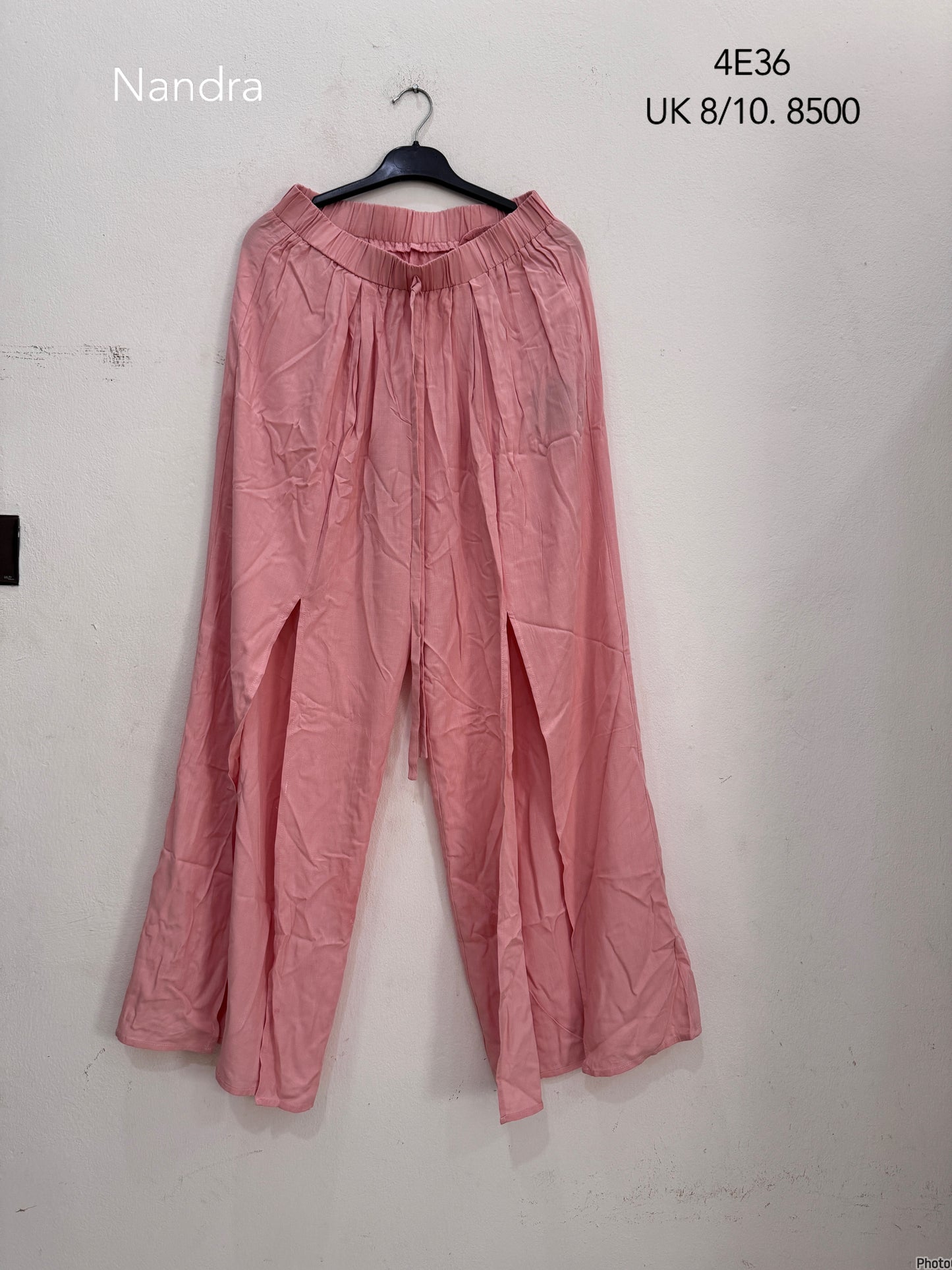 Front slit linen Pant
