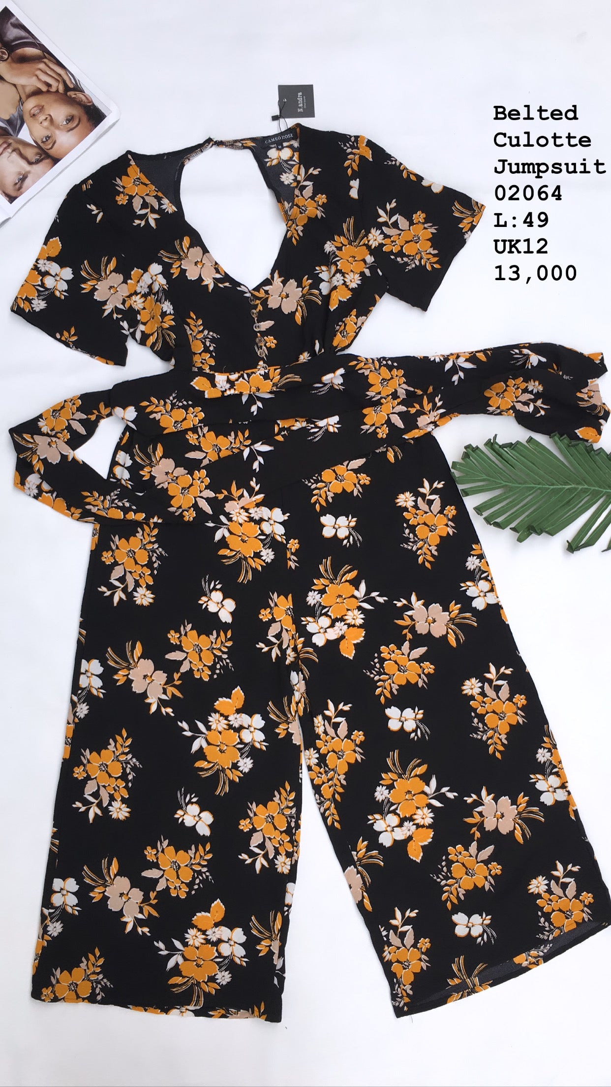 Belted Culotte jumpsuit