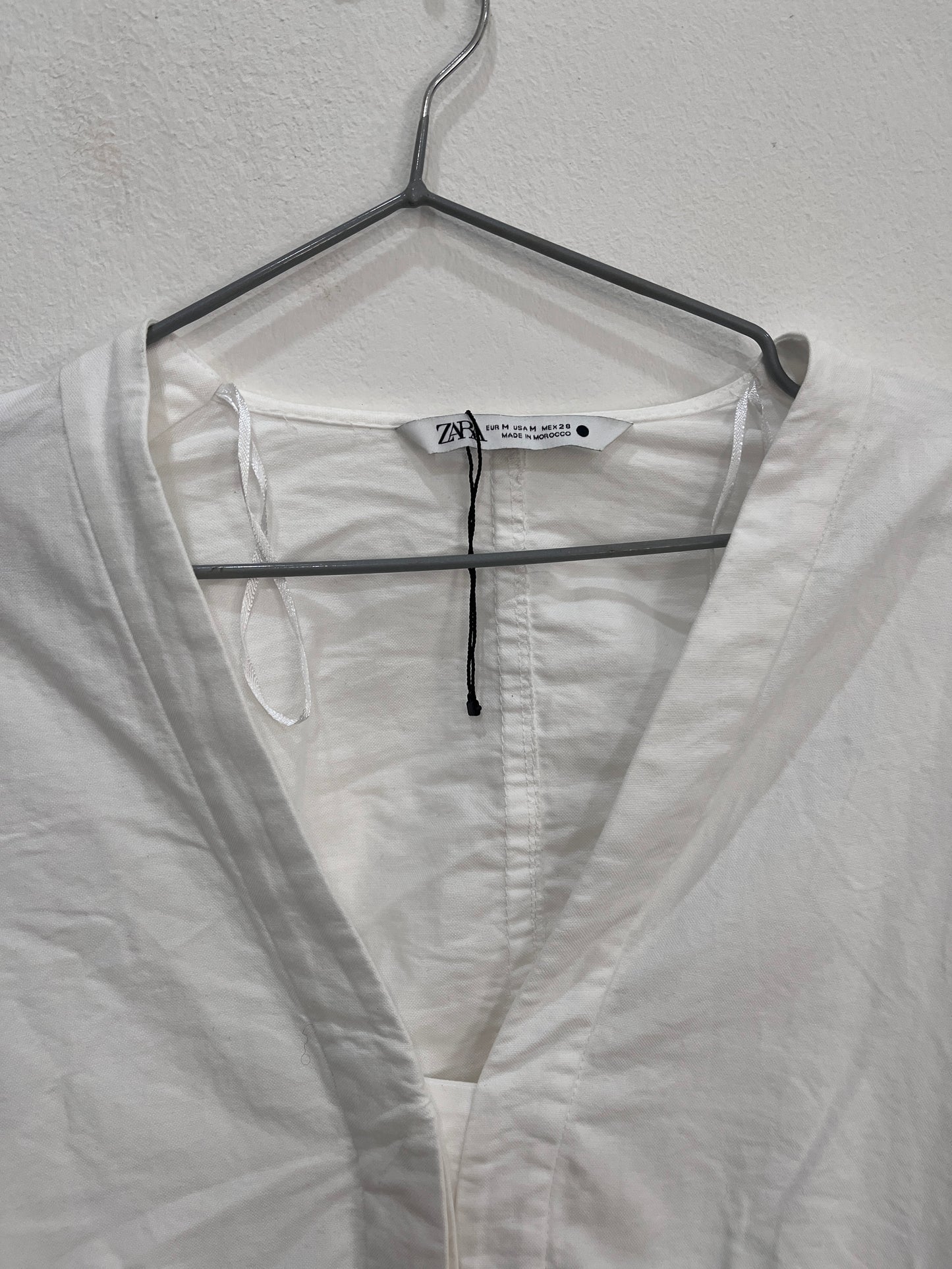 White Zara top
