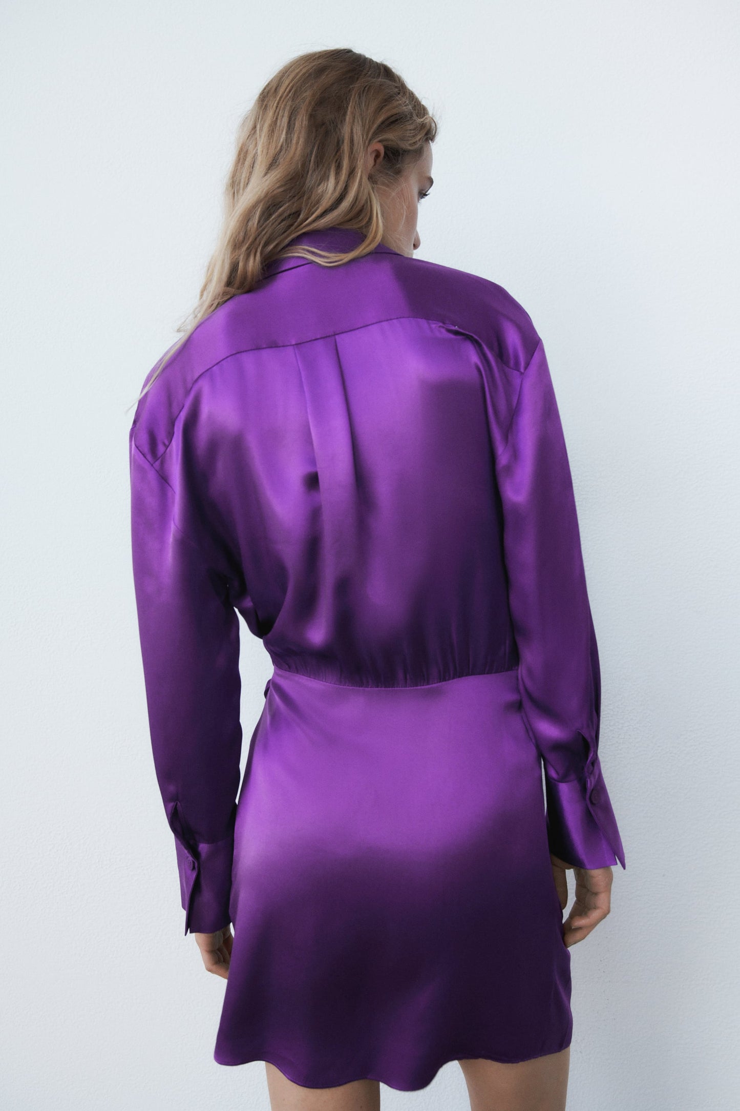 Zara silk wrap dress