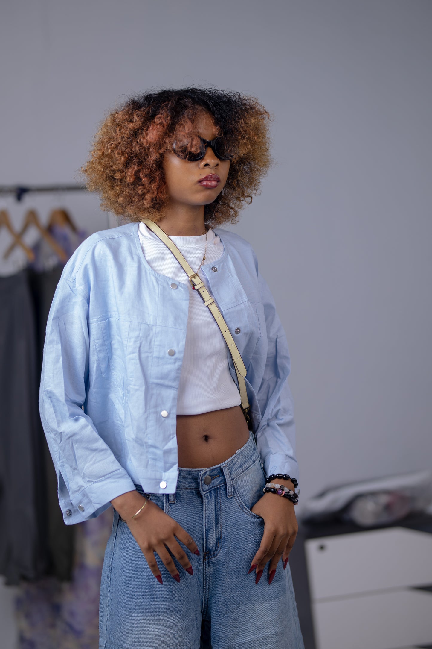 Sky Blue Cotton Shirt