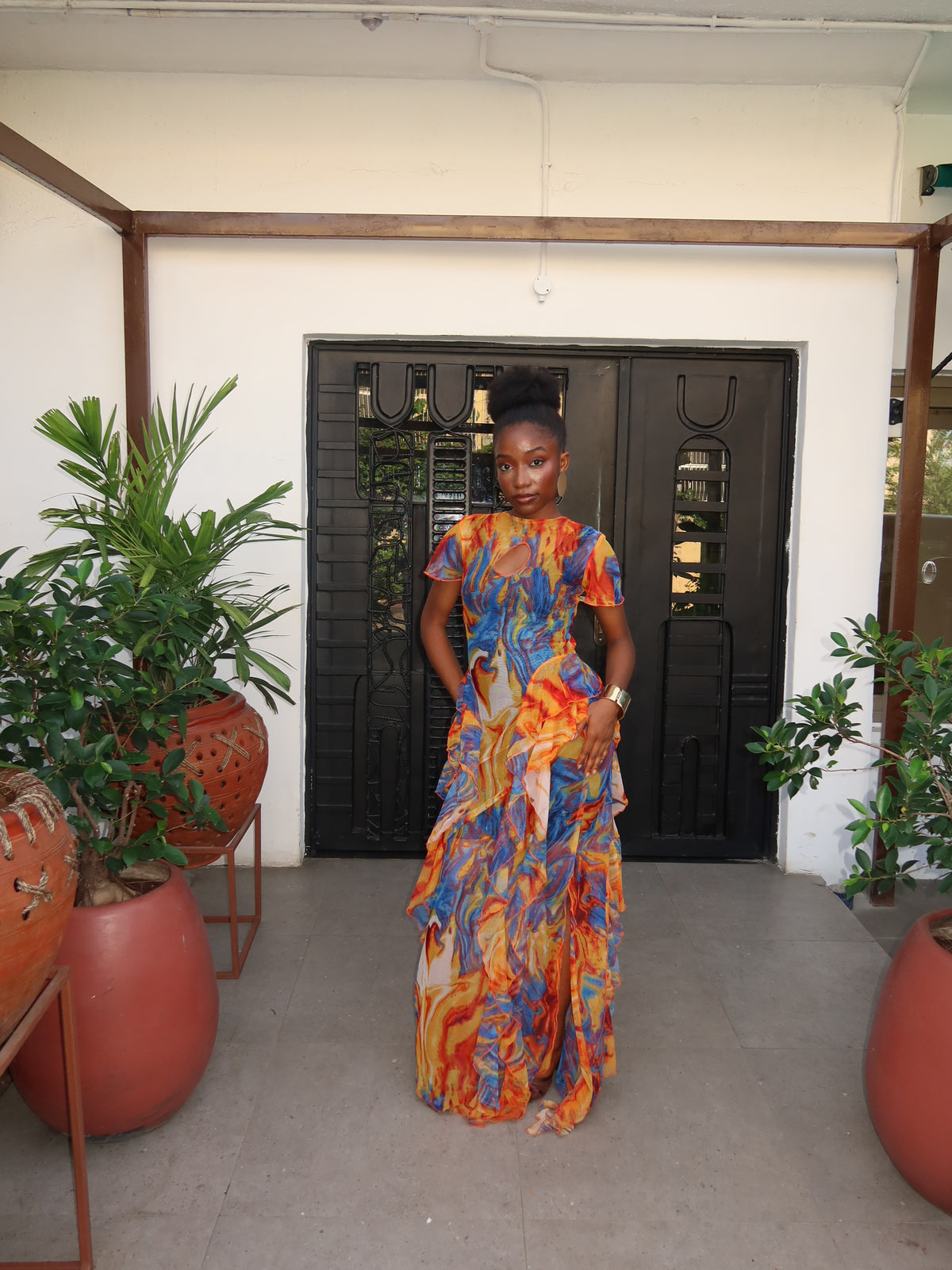 Amira Mesh Dress
