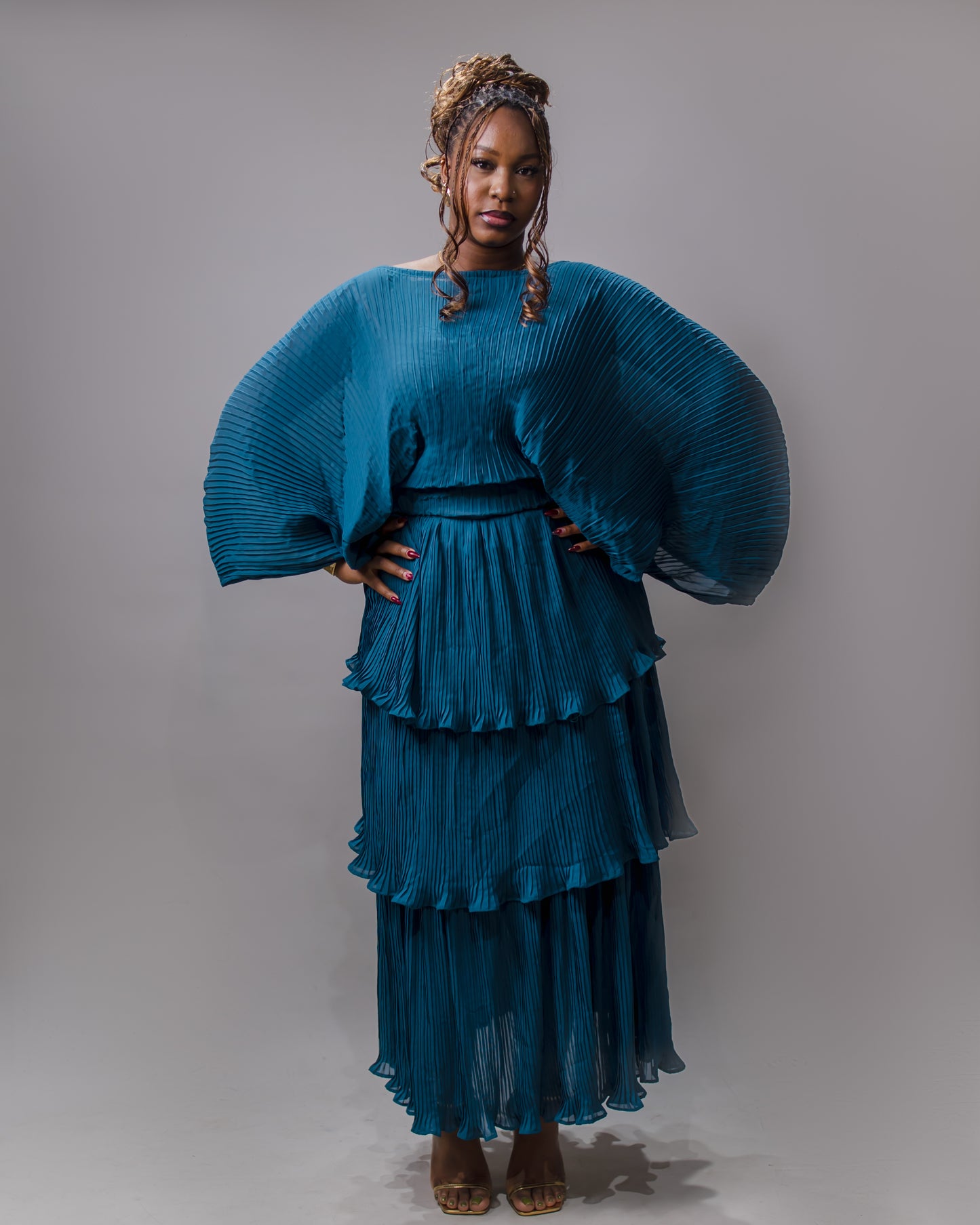 Mari Pleated Co-Ord Set