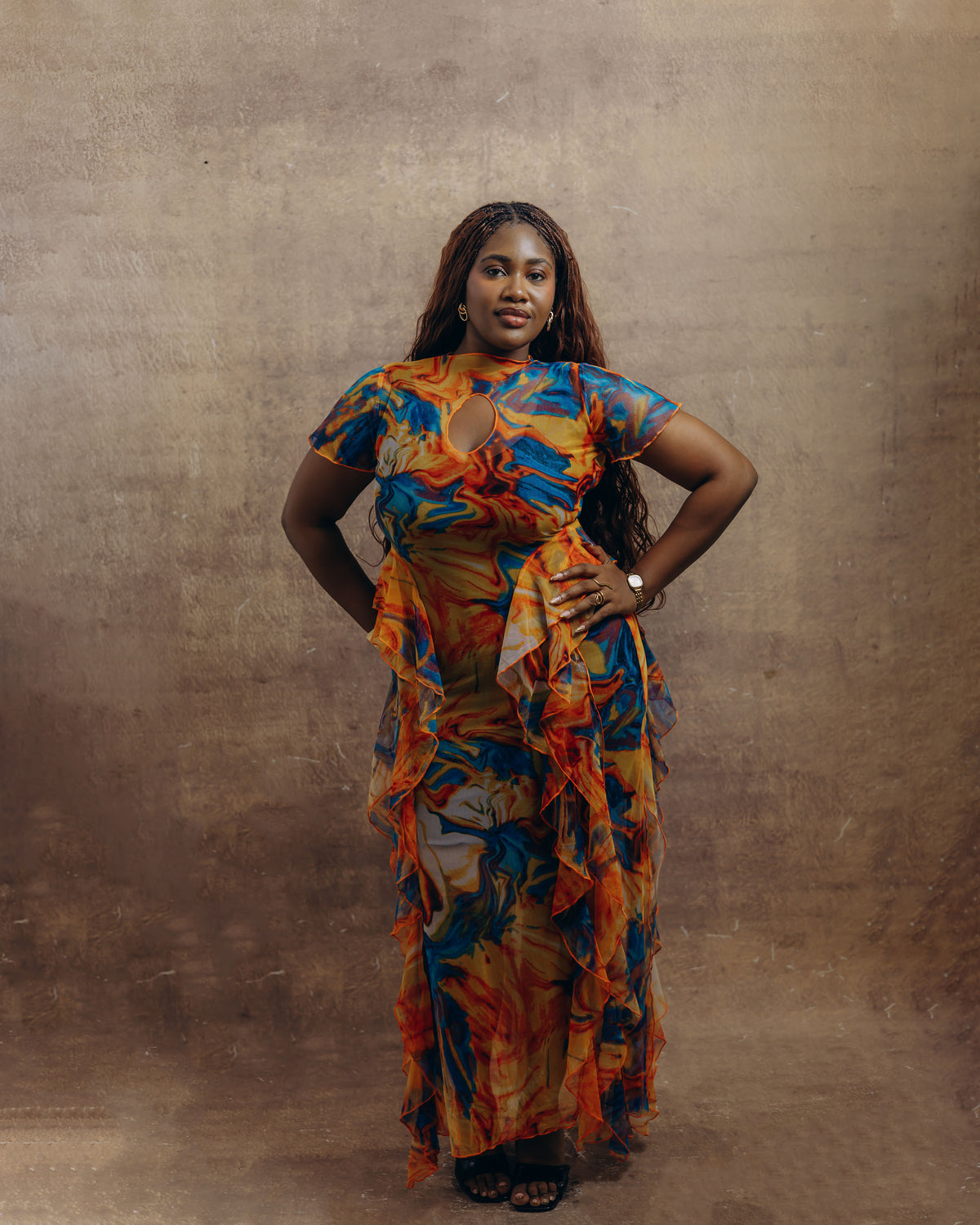 Amira Mesh Dress