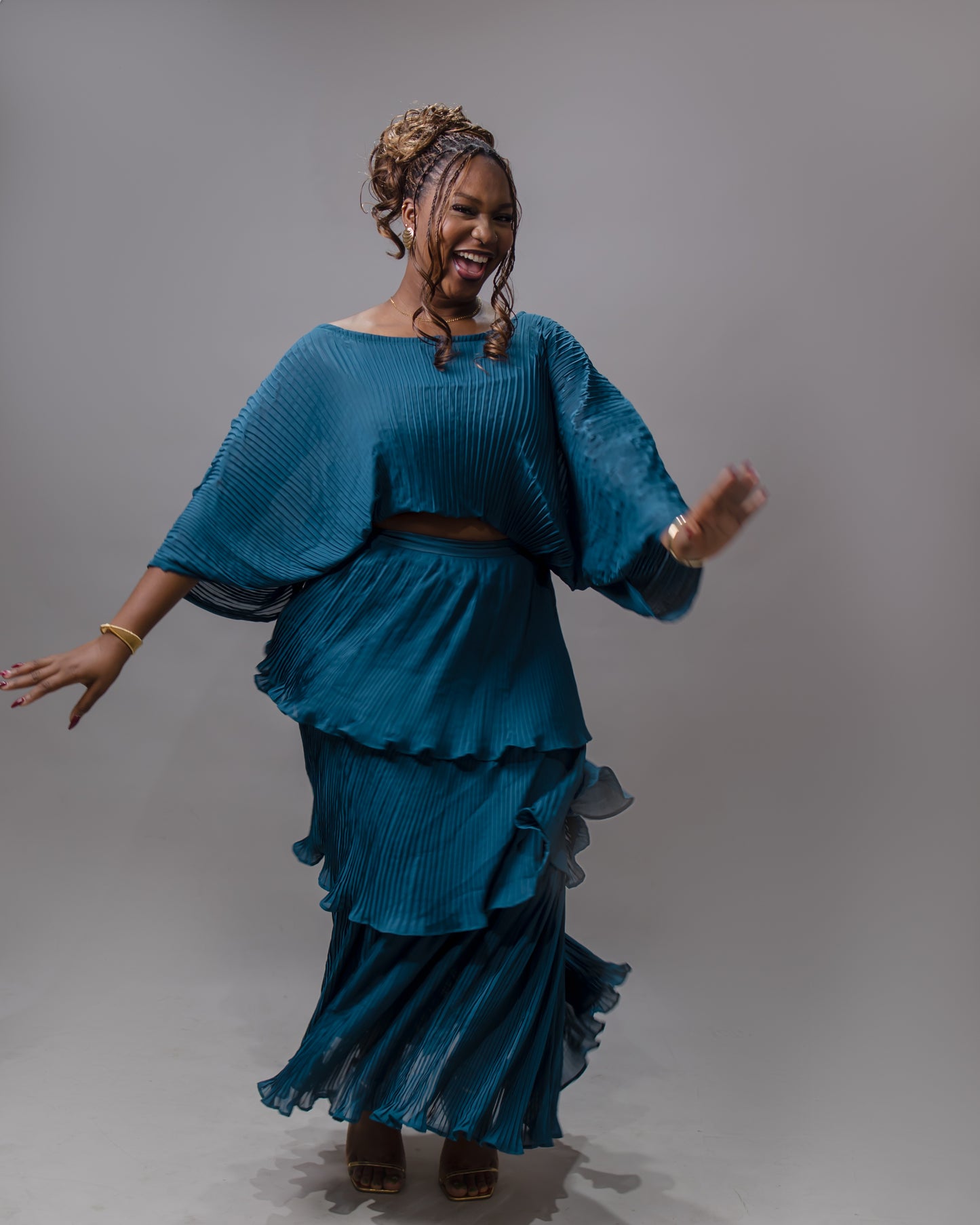 Mari Pleated Co-Ord Set