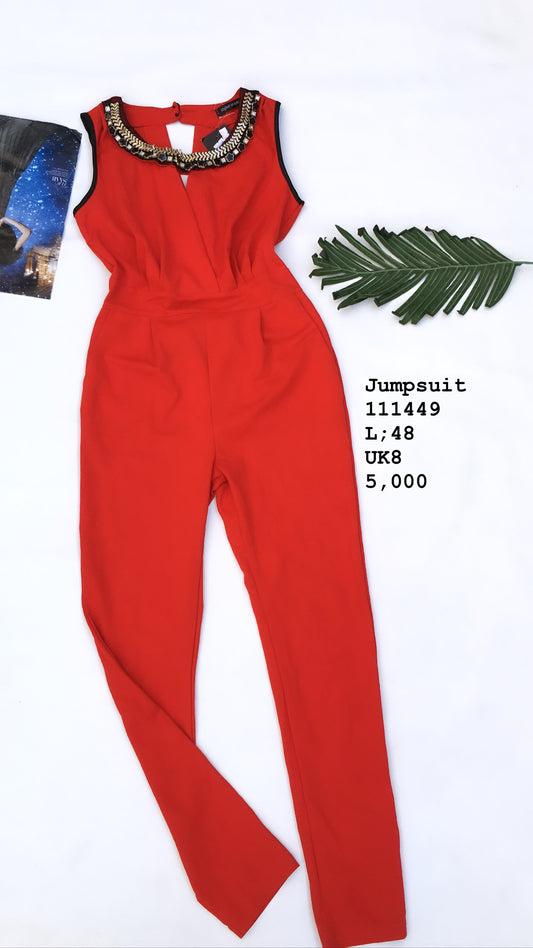 Red jumpsuit