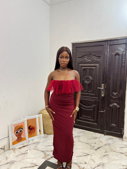 Ruby Dress - Burgundy