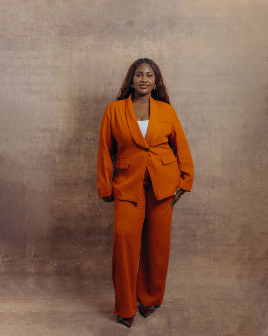Megan Blazer & Wide-Legged Pant Suit