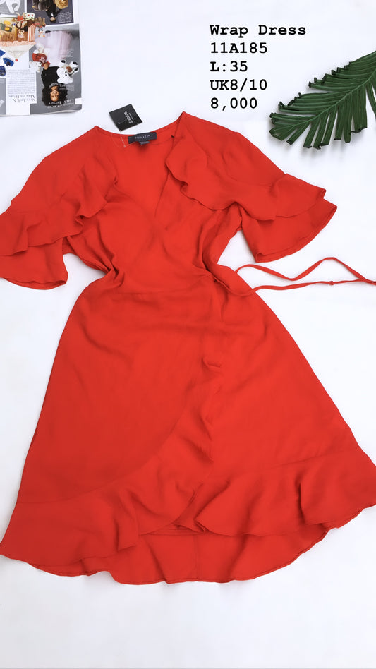 Red Wrap dress