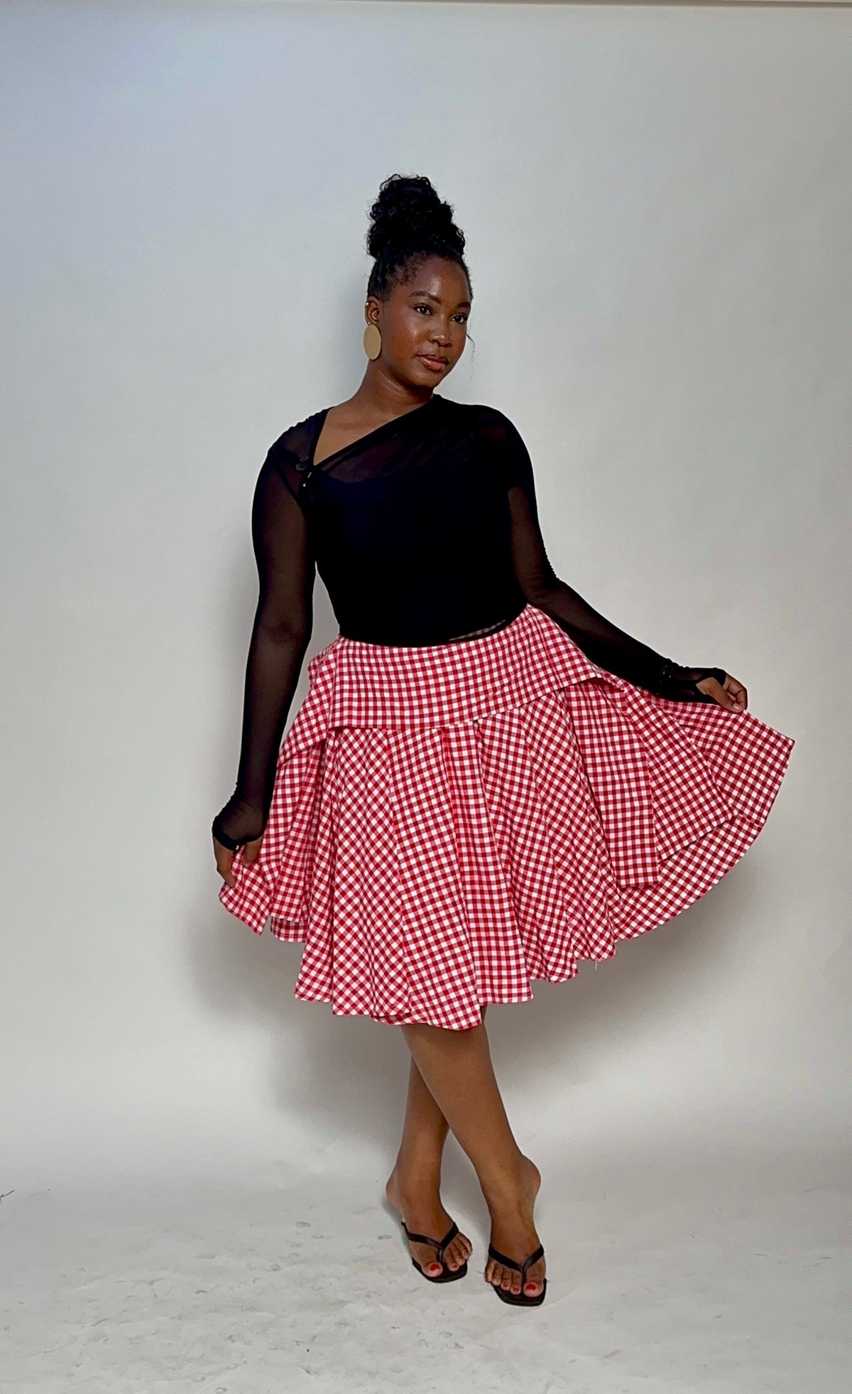 Gingham Skirt (Regular, Midi and Maxi Length)