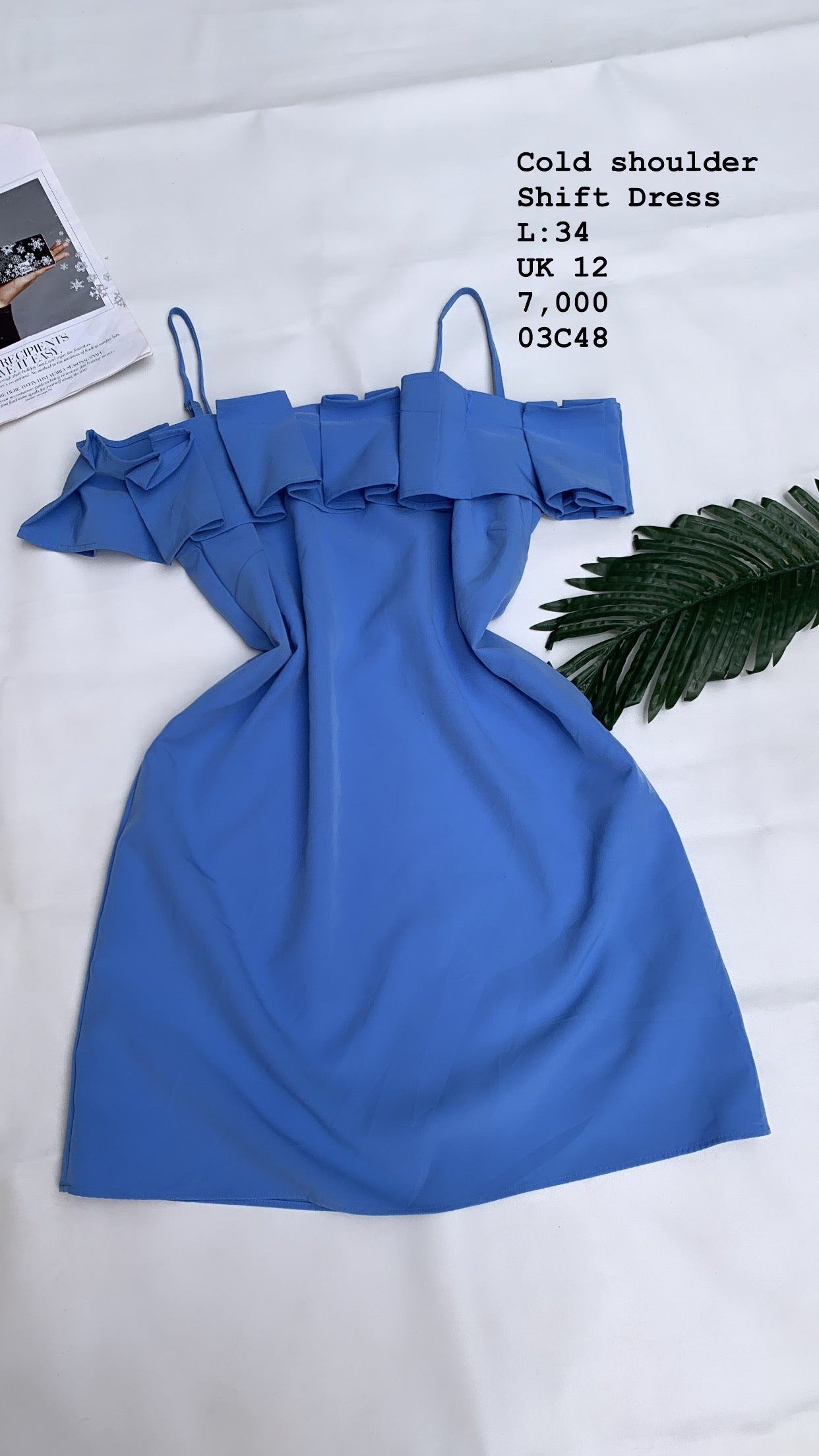 Cold Shoulder shift dress