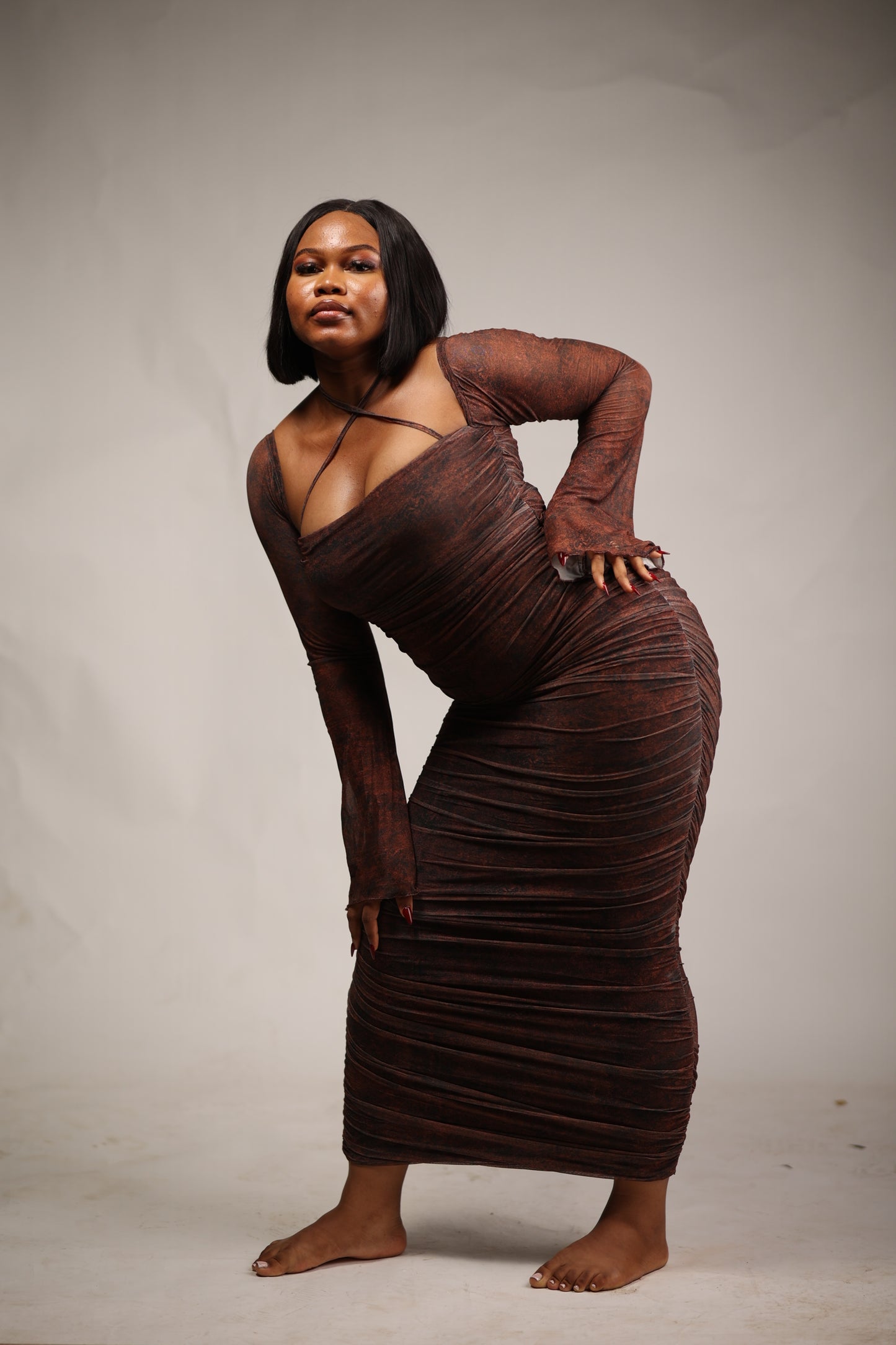 Brown Elora Dress