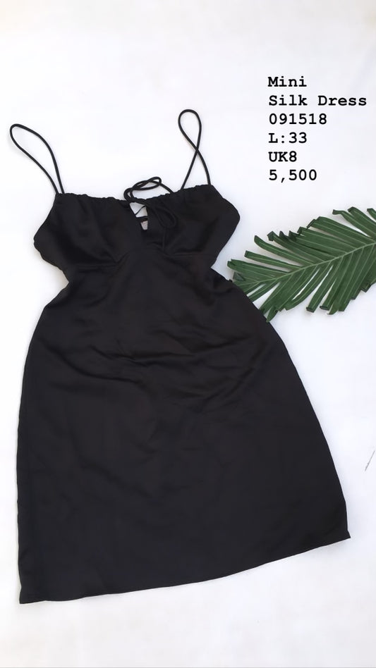 Mini silk dress