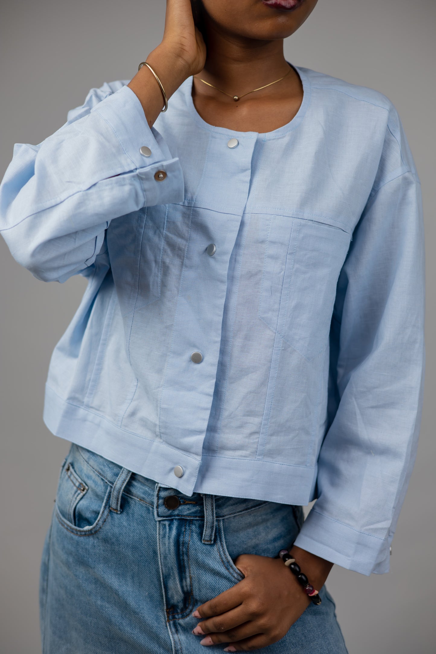 Sky Blue Cotton Shirt