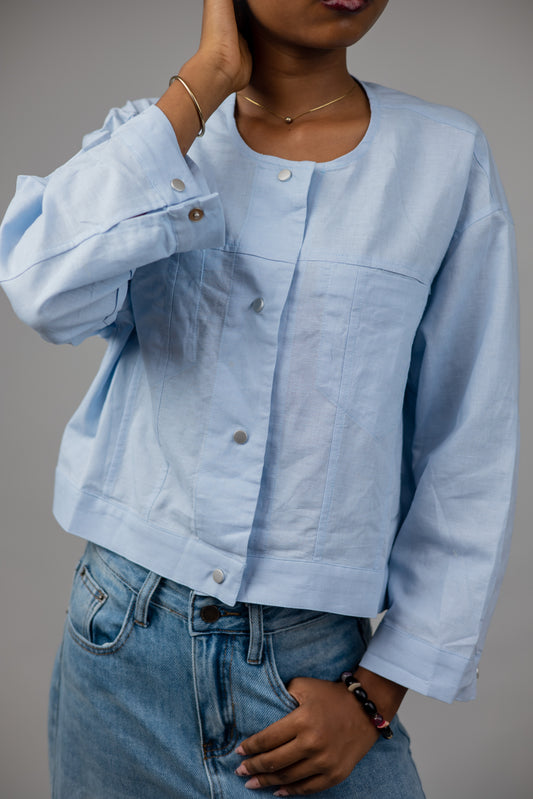 Sky Blue Cotton Shirt