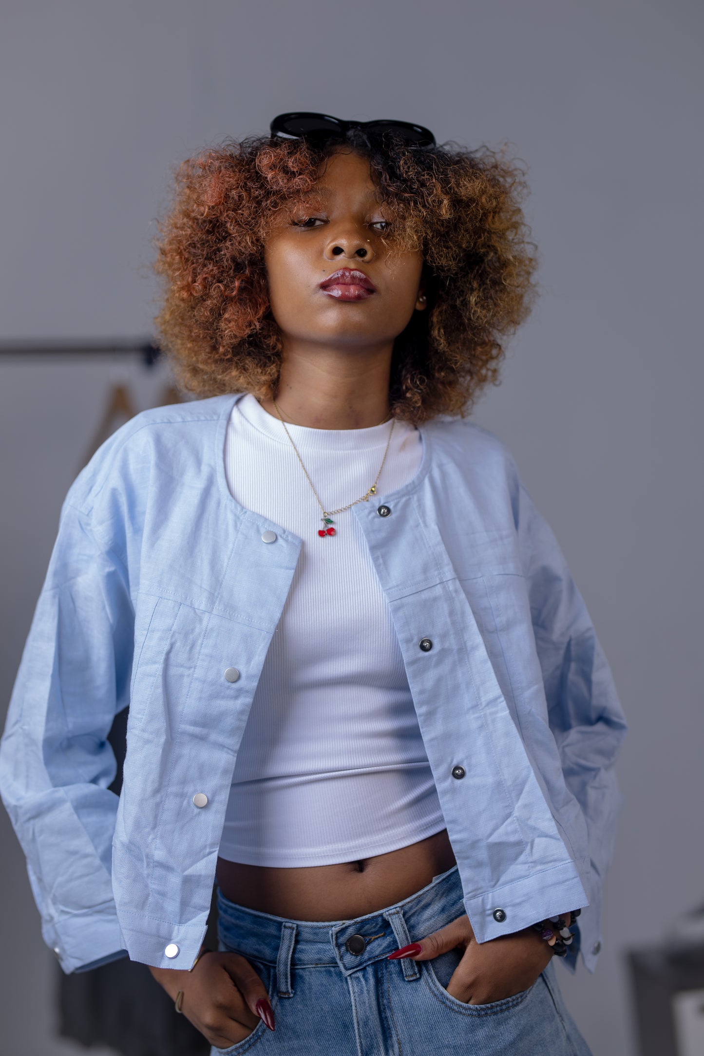 Sky Blue Cotton Shirt
