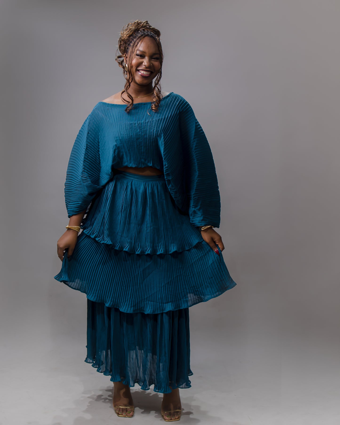 Mari Pleated Co-Ord Set
