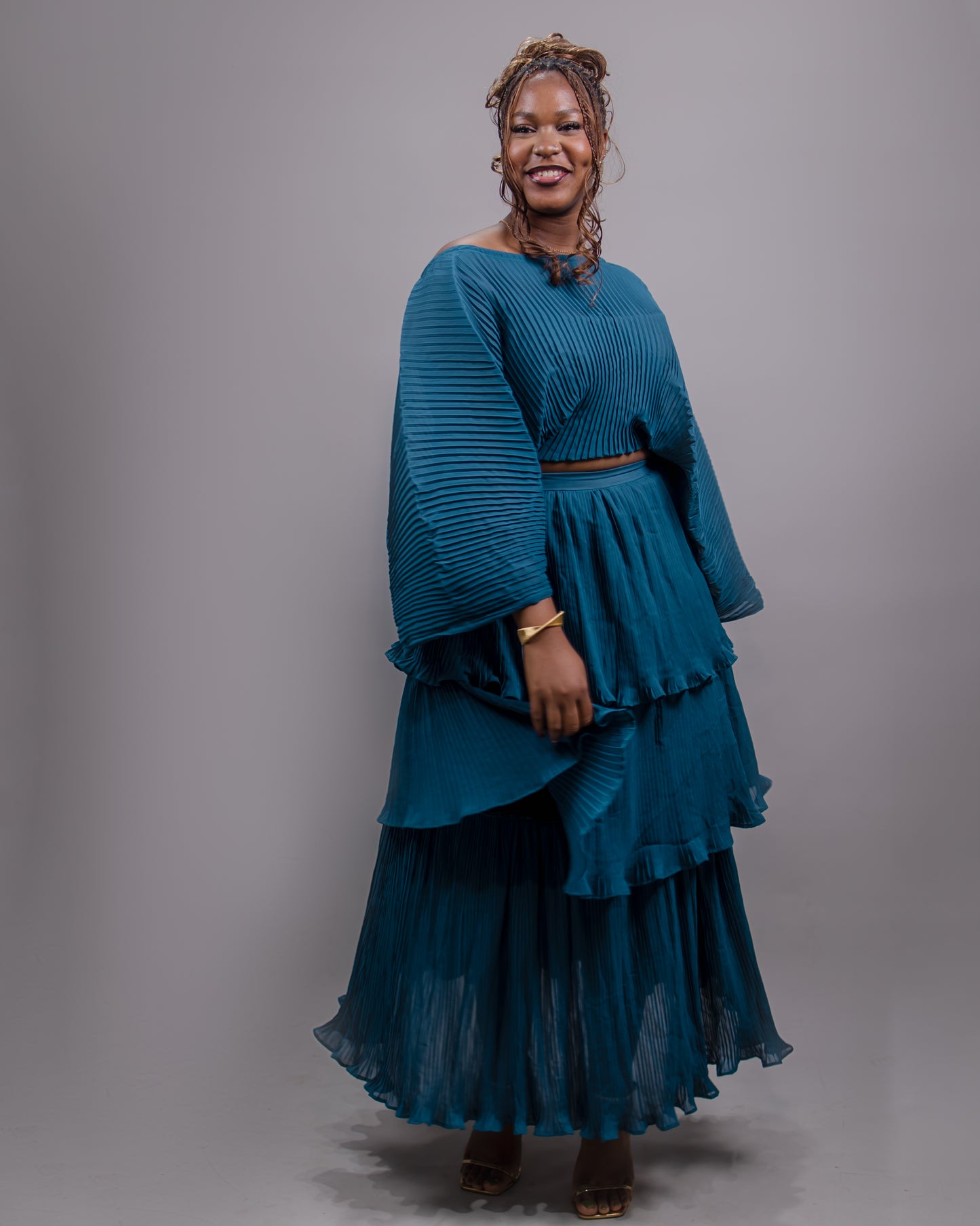 Mari Pleated Co-Ord Set