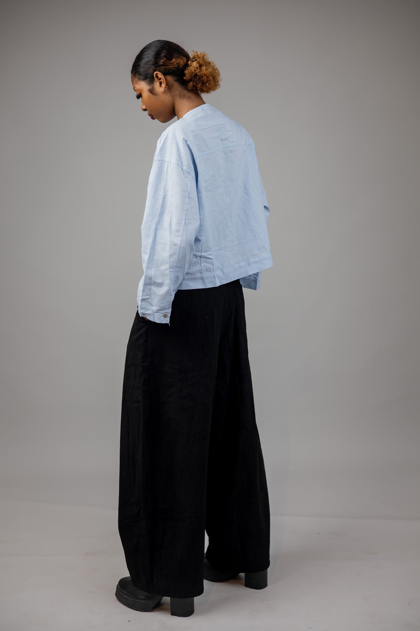 Corduroy Barrel Pants (2 colors)