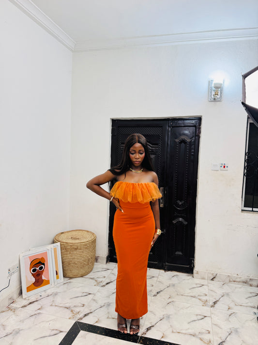 Ruby Dress - Burnt Orange
