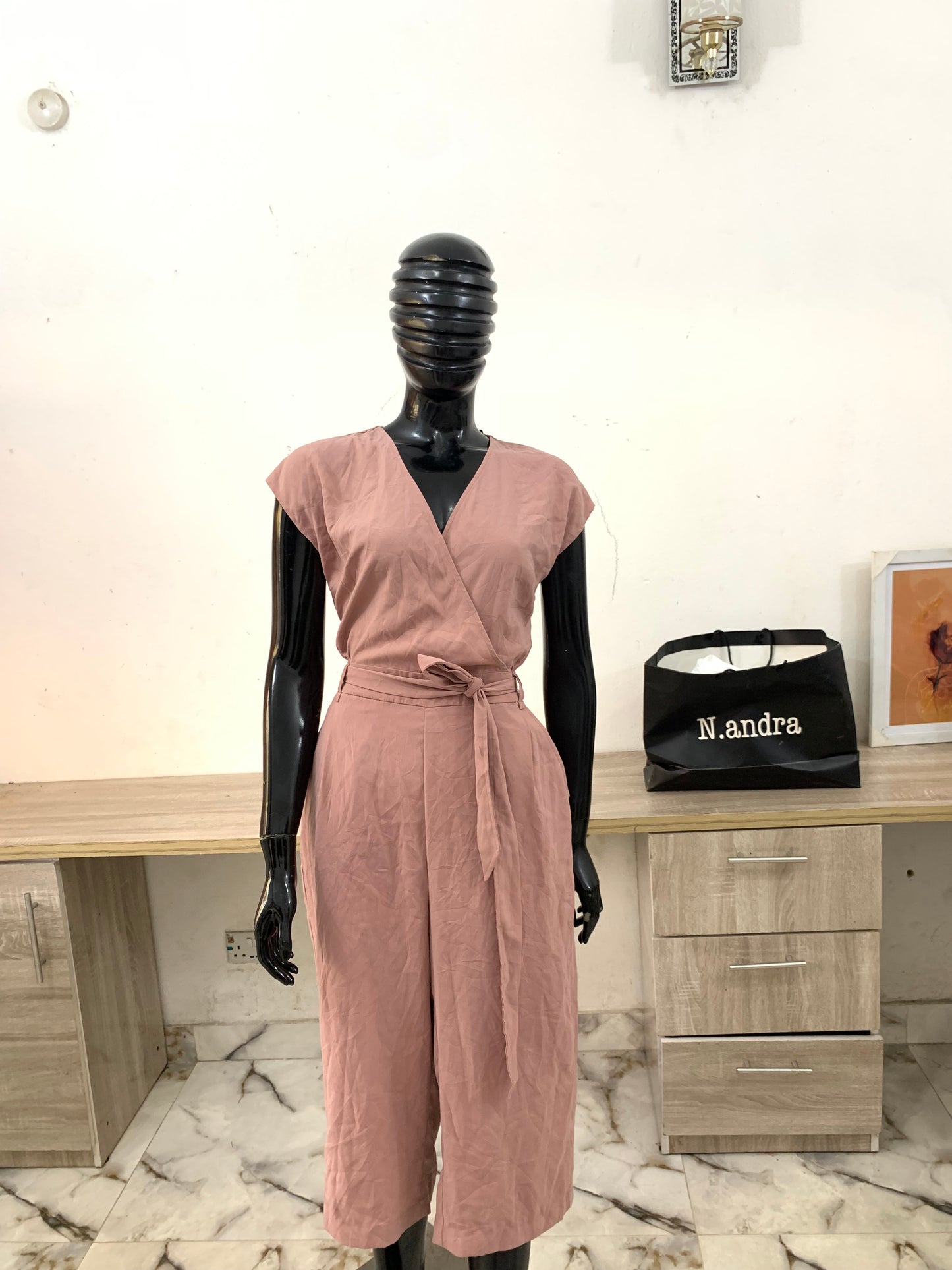 Belted Culotte jumpsuit