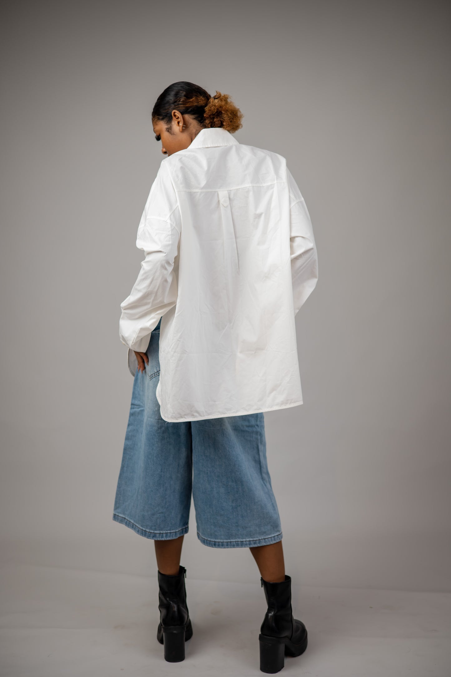 White Oversize Cotton Shirt
