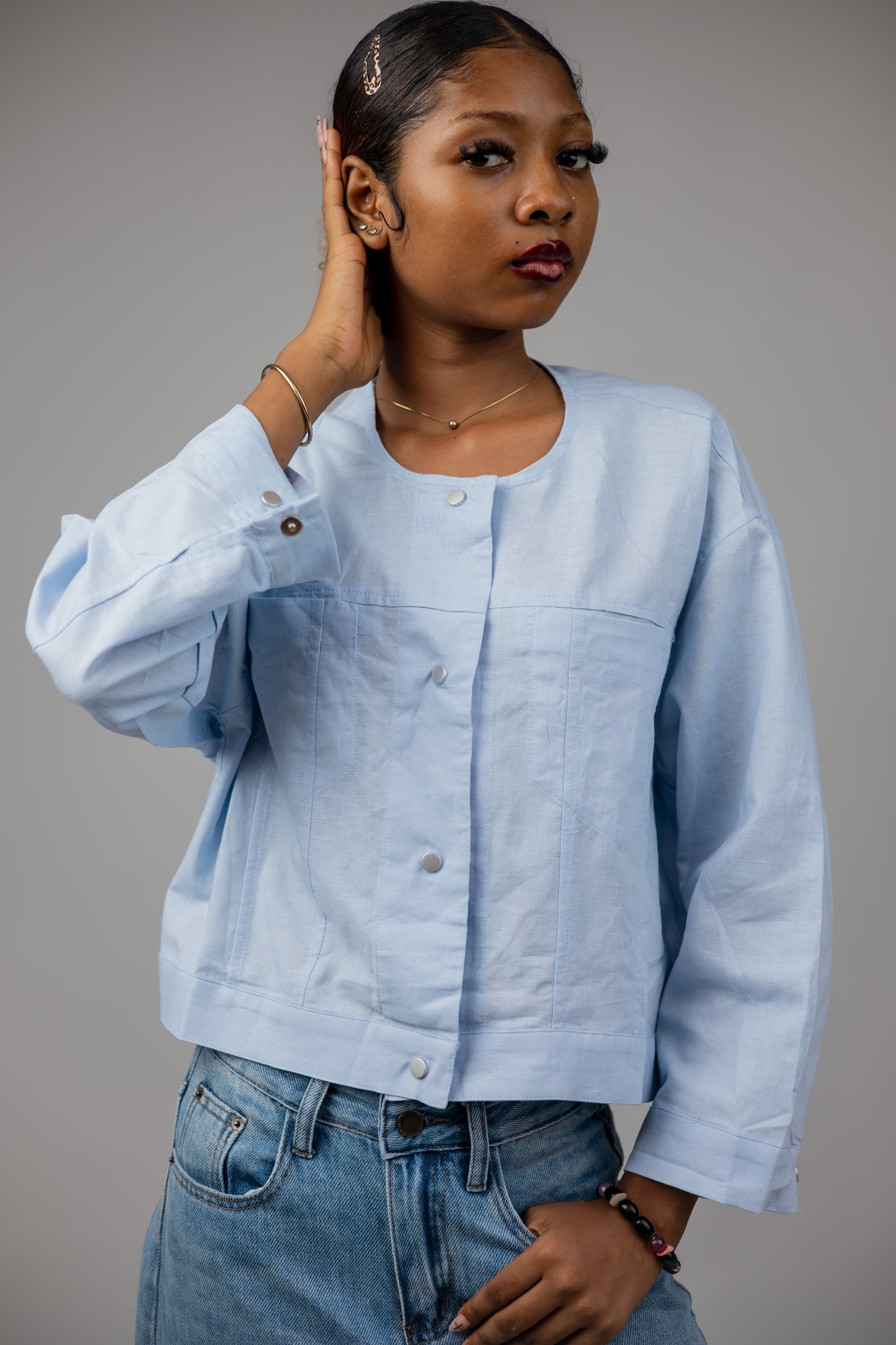 Sky Blue Cotton Shirt