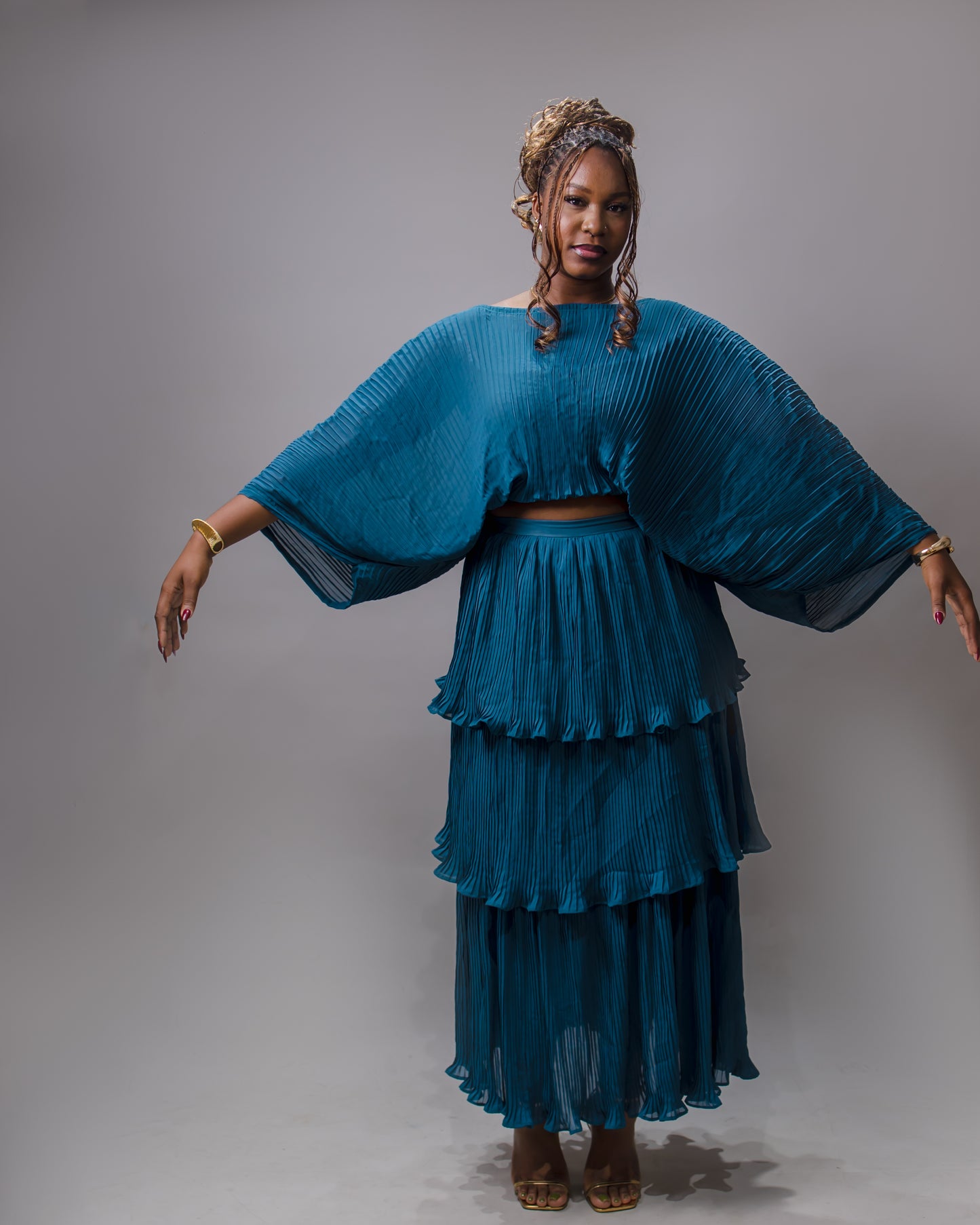 Mari Pleated Co-Ord Set