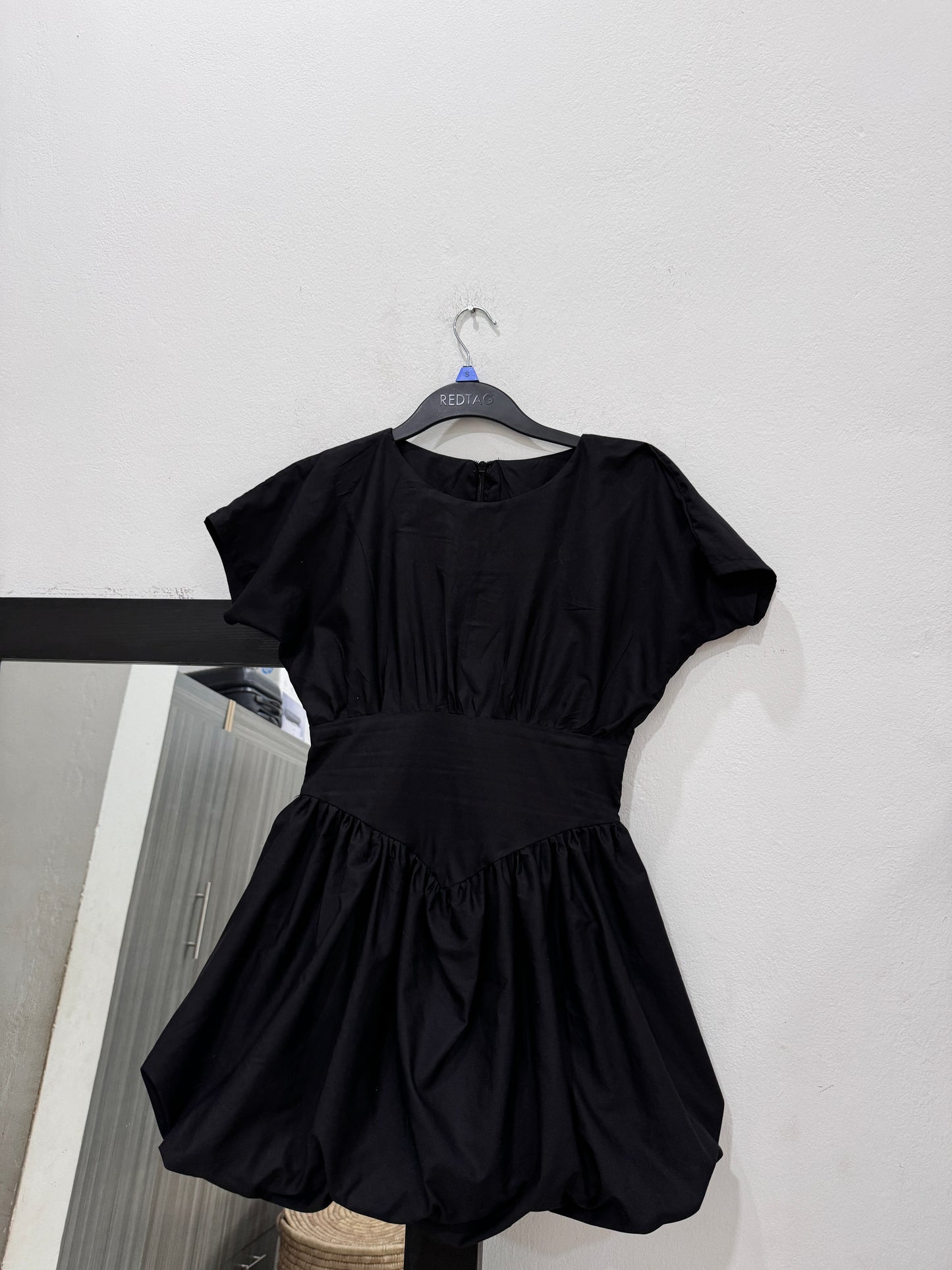 Mini Bubble Dress (White, Black, Beige)