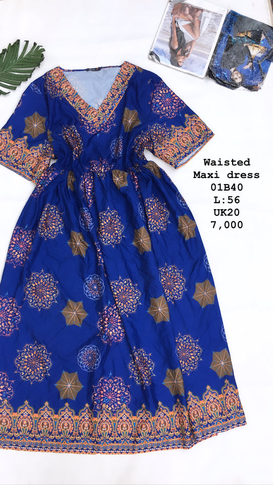 Waisted Maxi Dress