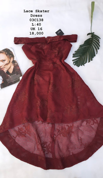 Lace skater Dress – shopnandra