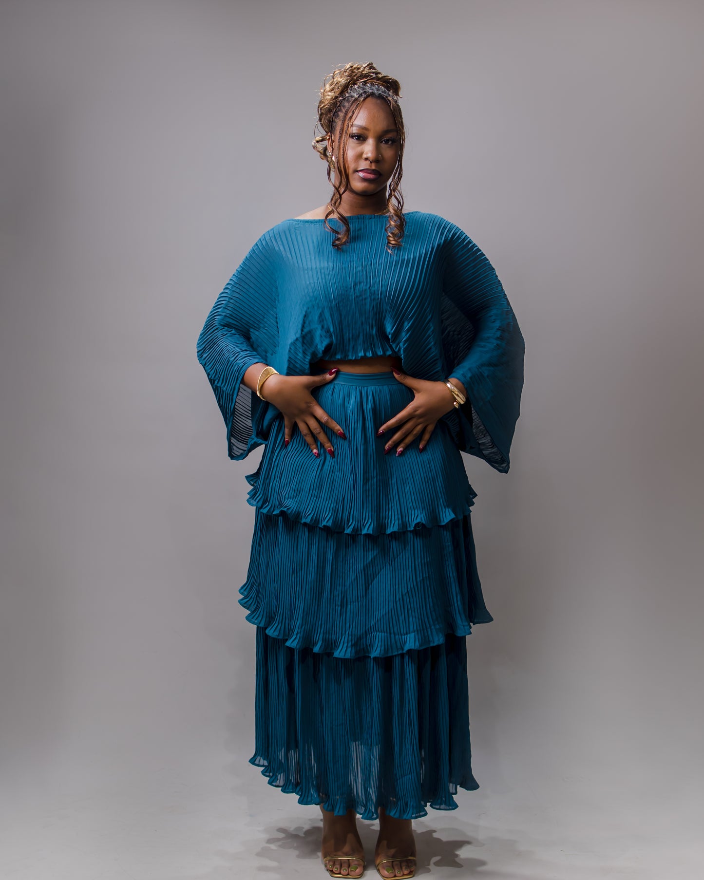 Mari Pleated Co-Ord Set