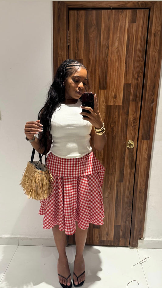Gingham Skirt