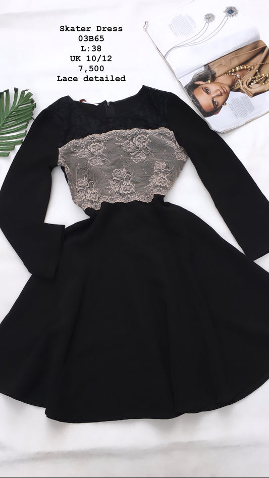 Black skater dress