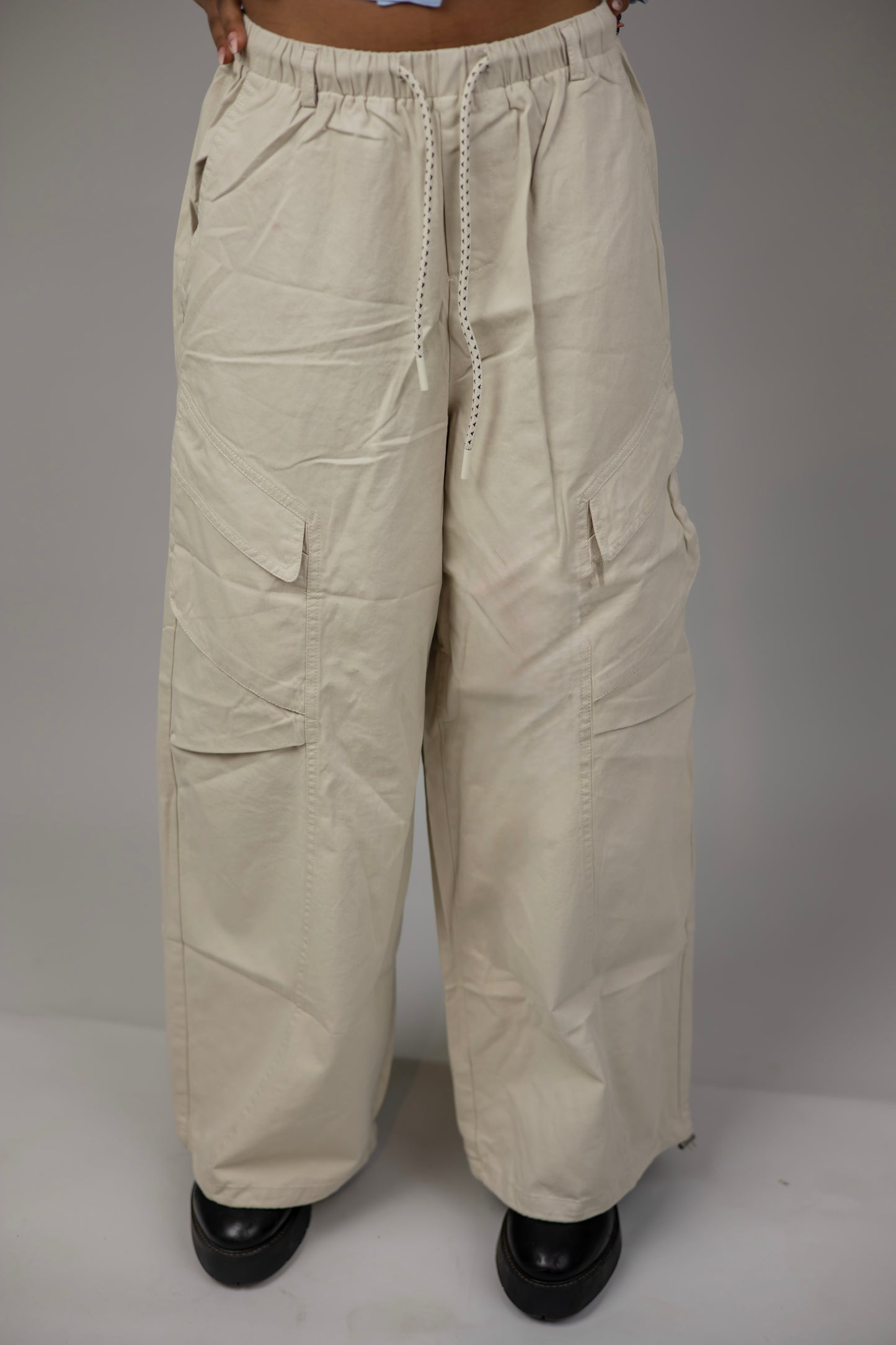 Beige Cargo Pants