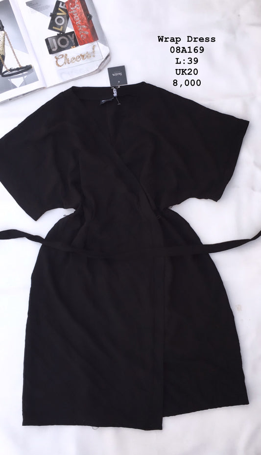 Black wrap dress