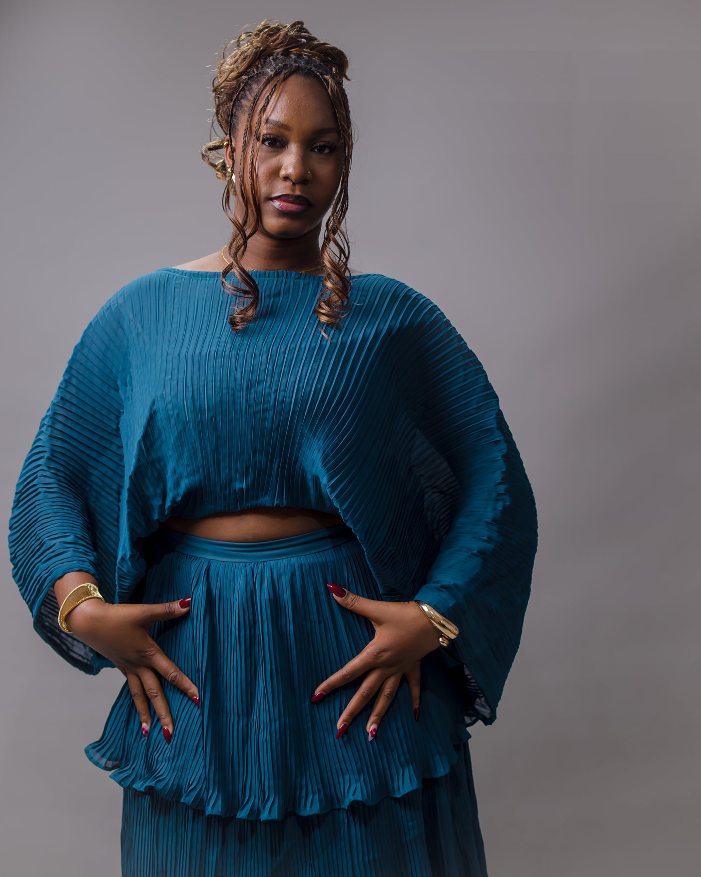 Mari Pleated Co-Ord Set