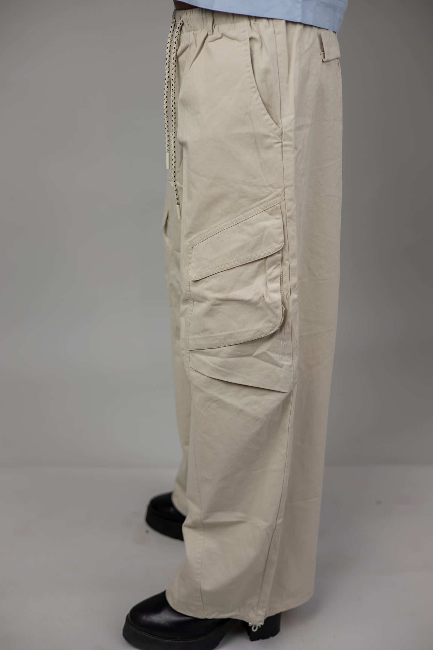 Beige Cargo Pants